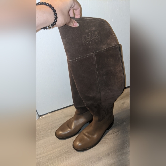 Tory Burch size 8 suede boots - Picture 3 of 4